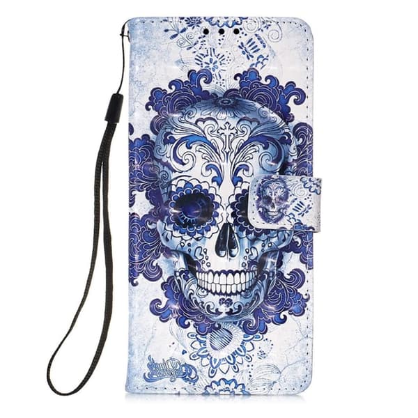 Plånboksfodral Samsung Galaxy A12 - Döskalle
