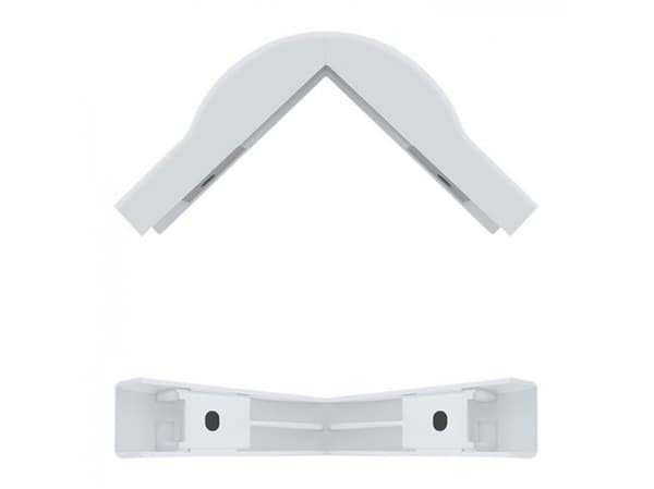 Qoltec Bending angle | 76 x 18mm - Yttervinkel for kabelkanal - hvit