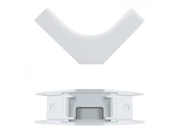 Qoltec Bending angle | 45 x 18mm - Innervinkel for kabelkanal - hvit