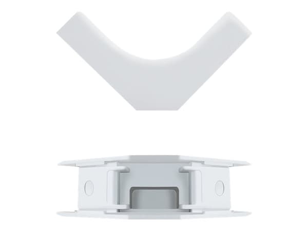 Qoltec Bending angle | 45 x 18mm - Innervinkel for kabelkanal - hvit