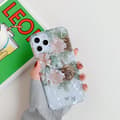 Miniatyrbillede 1 af 6: iPhone 12 & 12 Pro case kunstig perlemor solsikkeblomster