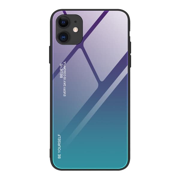 iPhone 12 - Elegant Skyddande Skal (NKOBEE) Lila/Blå Lila/Blå