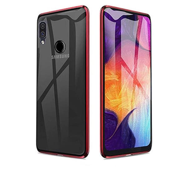 Samsung Galaxy A20E - Stilrent Skyddande Dubbelt Magnetiskt Skal