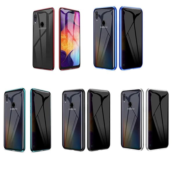 Samsung Galaxy A20E - Stilrent Skyddande Dubbelt Magnetiskt Skal