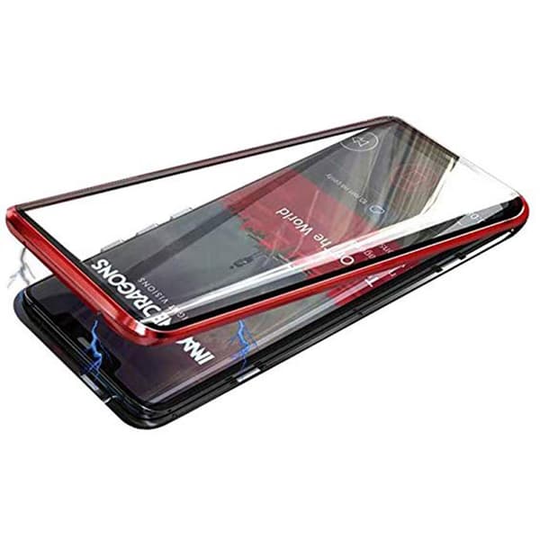 Samsung Galaxy A20E - Stilrent Skyddande Dubbelt Magnetiskt Skal
