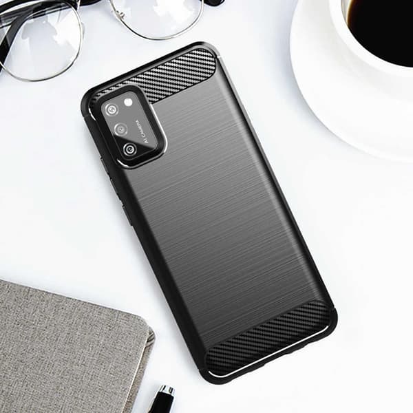 Stöttåligt Armor Carbon TPU-skal Samsung A02s