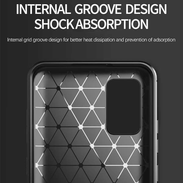 Stöttåligt Armor Carbon TPU-skal Samsung A02s