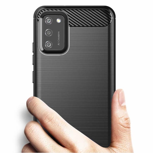Stöttåligt Armor Carbon TPU-skal Samsung A02s