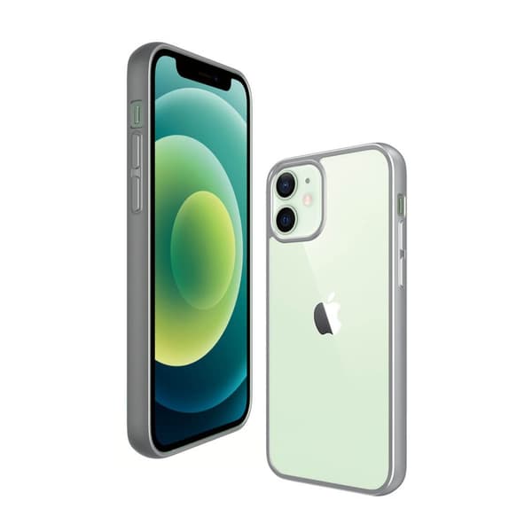 PanzerGlass iPhone 12 Mini Kuori ClearCase Color Satin Hopea