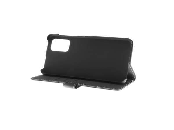 Insmat Flip Case - Lommebok for mobiltelefon - ekte skinn - svart - for Samsung Galaxy A32