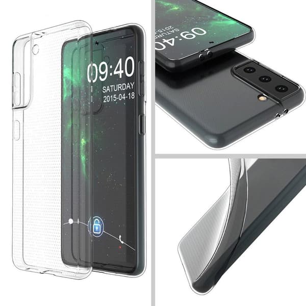 Transparent Silikon TPU-Skal till Samsung S21 Plus