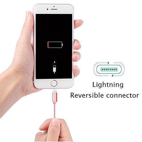 2 st super kvalitet 3 m iphone rosa