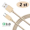 Miniatyrbild 6 av 6: 2 st super kvalitet 3 m  usb-c blandat