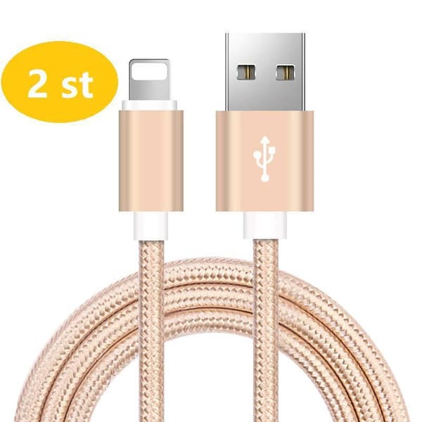 2 st super kvalitet 3 m iphone guld Guld 2