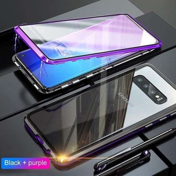 Doubel magnet fodral för iphone 11 pro max|lila