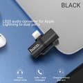 Miniatyrbild 5 av 5: HOCO Adapterkontakt - dual lightning LS20 svart