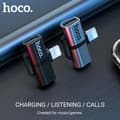 Miniatyrbild 2 av 5: HOCO Adapterkontakt - dual lightning LS20 svart