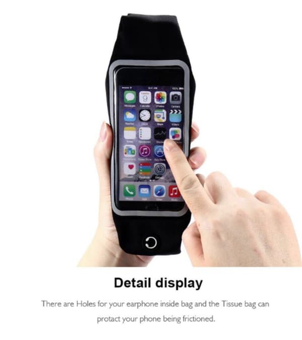 Sport  midja telefon väska för iPhone
