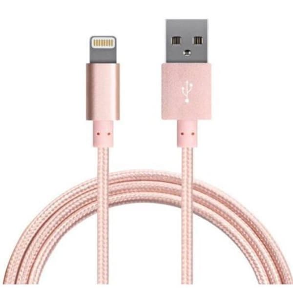 2m syn-laddare för iphone 7 |rosa