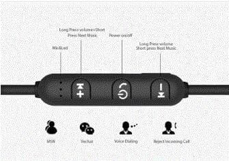 Magnetiska  Bluetooth Sporthörlurar