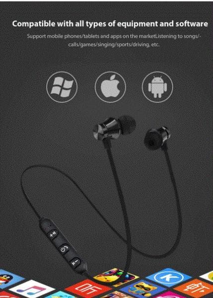 Magnetiska  Bluetooth Sporthörlurar