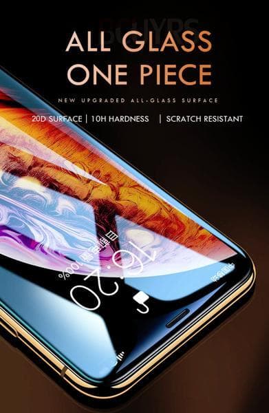 20 D Härdadglas för Iphone 7|svart kant