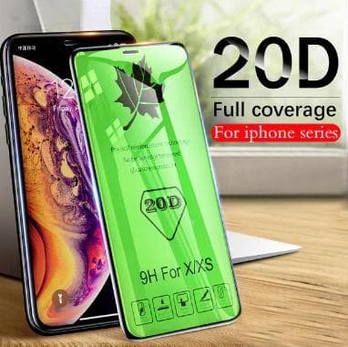 20 D Härdadglas för Iphone 7|svart kant