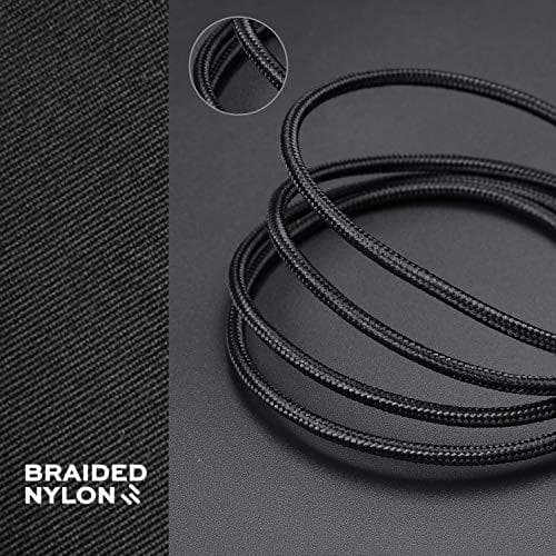 2 st 3 m micro-usb svart kabel