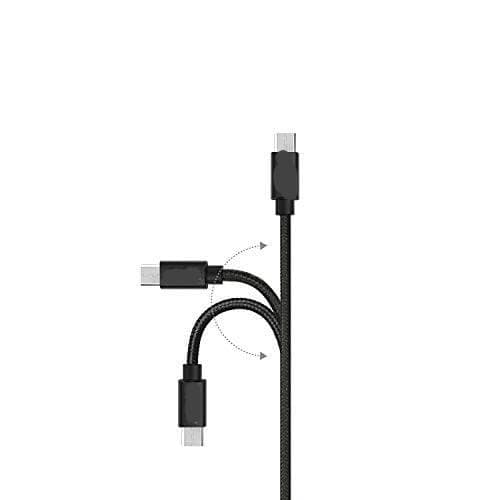 2 st 3 m micro-usb rosa kabel