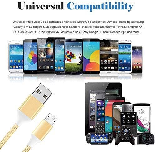 2 st 3m rosa micro-usb