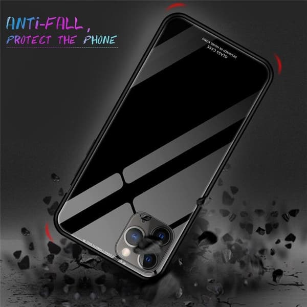 GLAS Fodral till IPHONE 12 MINI röd