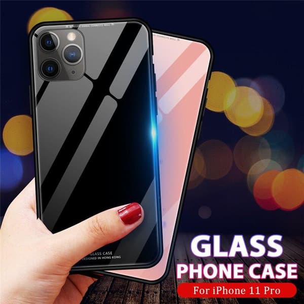 GLAS Fodral till IPHONE 12 MINI röd