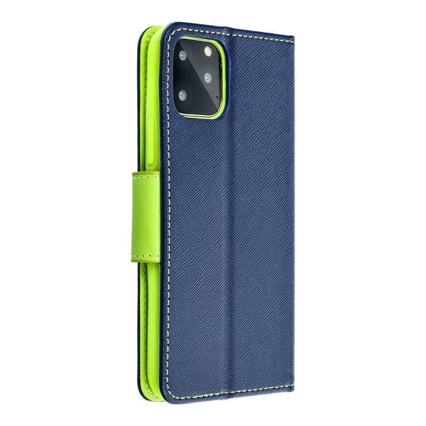 Fancy Book case for IPHONE 12 / 12 PRO navy/lime