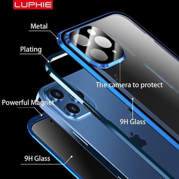 magnetfodral för iphon 12 lila