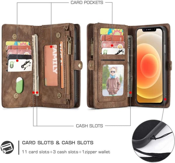 caseme 008 för iphone 12 mini mörk