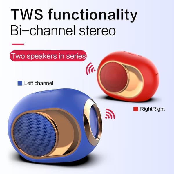 Bluetooth högtalare 5.0 10W|röd
