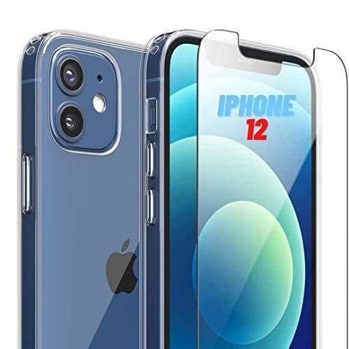 iphone 12 pro max silikon fodral och 2 st skärmskydd