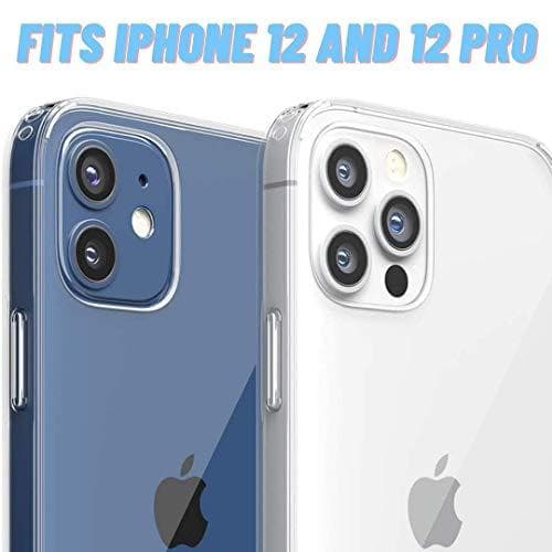 iphone 12/12 pro silikon fodral och 2 st skärmskydd