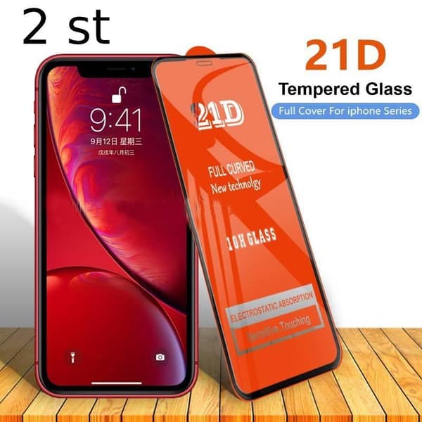 2 st 21D skärmskydd för iPhone12 mini