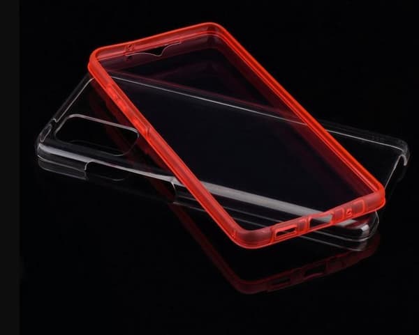 2 delar silikon fodral för samsung S21plus röd