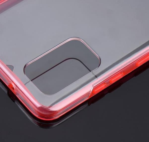 2 delar silikon fodral för samsung S21plus röd
