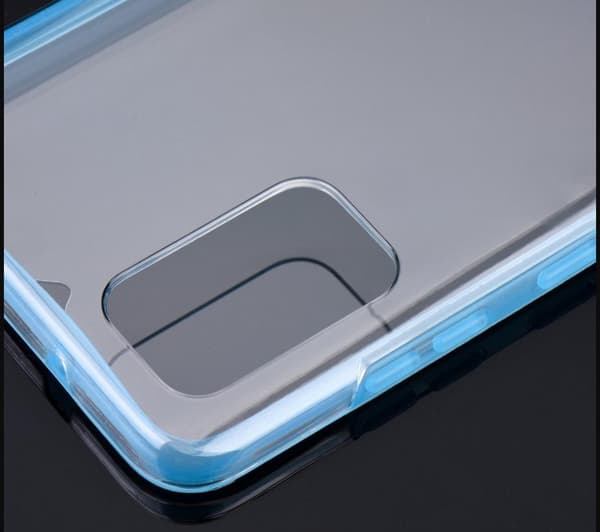 2 delar silikon fodral för samsung S21 blå