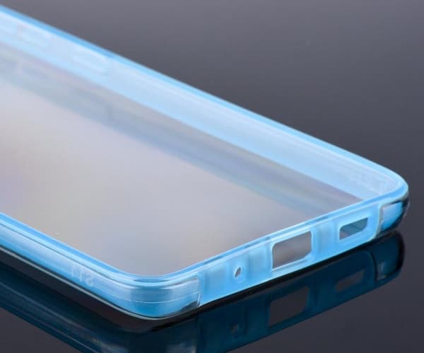 2 delar silikon fodral för samsung S21 blå