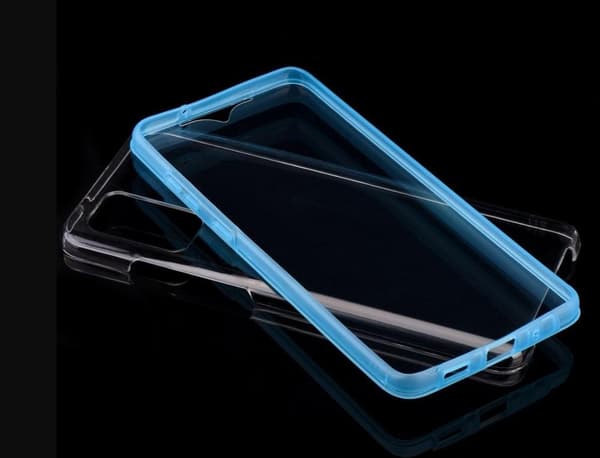 2 delar silikon fodral för samsung S21 blå
