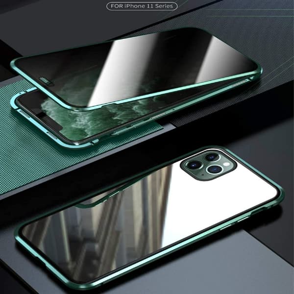 Sekretess magnetfodral till iPhone 11 |grön