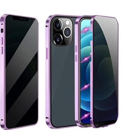 Sekretess magnetfodral till iPhone 12 pro max |lila