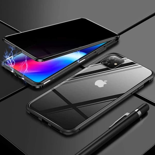 Sekretess magnetfodral till iPhone 12 pro |silver