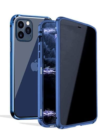 Sekretess magnetfodral till iPhone 12 pro max |blå