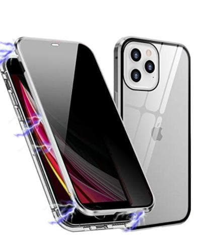 Sekretess magnetfodral till iPhone 12 pro max|silver