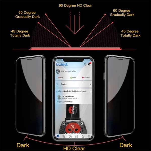 Sekretess magnetfodral för Samsung Galaxy S20 plus svart